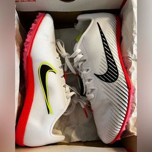 Nike Zoom Rival M 9, White-black-pink, Men’s 5.5, Women’s 7